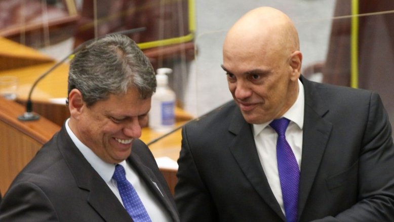 Tarcísio Gomes de Freitas e Alexandre de Moraes