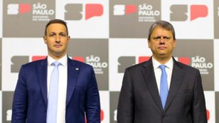 Guilherme Muraro Derrite e Tarcísio de Freitas