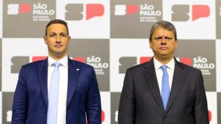 Guilherme Muraro Derrite e Tarcísio de Freitas