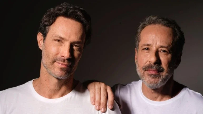 Os atores Fernando Pavão e Otávio Martins