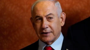 O primeiro-ministro de Israel, Benjamin Netanyahu, após reunião em Washington, DC