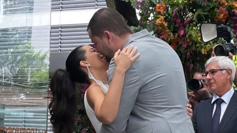 Lais Caldas e Gustavo Marsengo