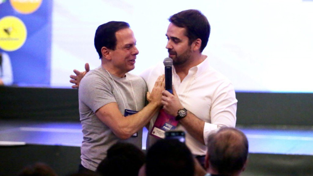 Doria e Leite, então governadores de São Paulo e Rio Grande do Sul e colegas de PSDB, tiveram atritos nas prévias de 2022