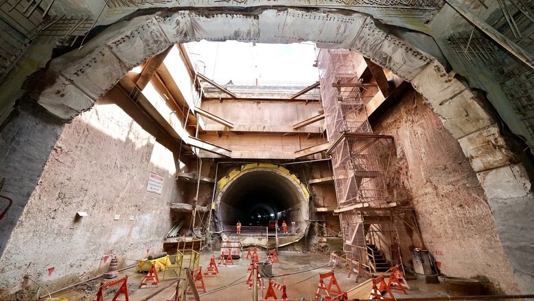 Chegada da Tuneladora à Estação Brasilândia da Linha 6-Laranja