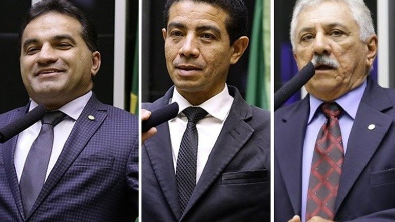Os deputados do PL Josimar Maranhãozinho (MA), Pastor Gil (MA) e Bosco Costa (SE)