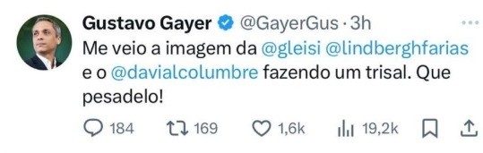 PT pedirá cassação de Gustavo Gayer após série de comentários contra Gleisi