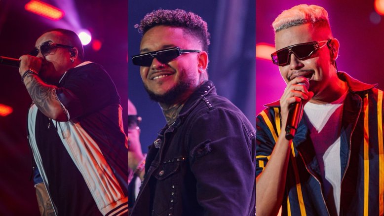Vitinho, Suel e Rony, integrantes do Trilogia