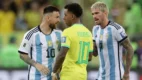 Messi e Rodrygo se desentenderam no último confronto entre Brasil e Argentina, em 2023