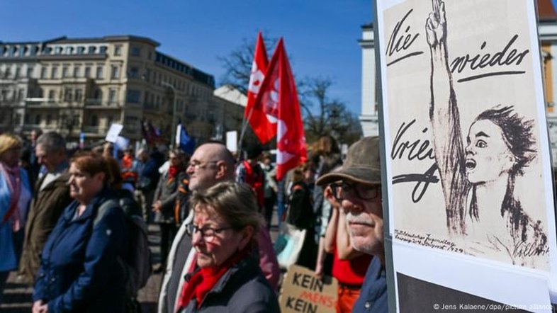 Alemanha registra dezenas de marchas pacifistas na Páscoa