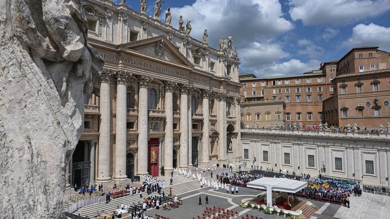 Praça São Pedro, no Vaticano