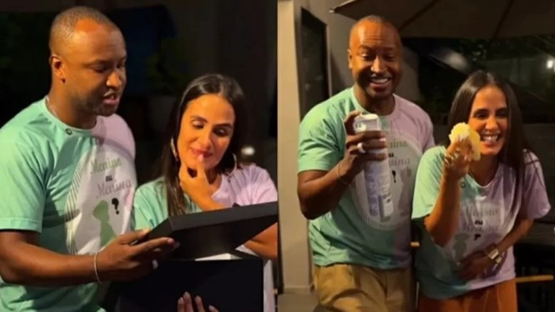Thiaguinho e Carol Peixinho revelam o sexo do primeiro filho