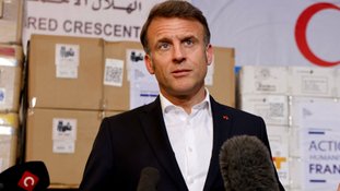 O presidente francês, Emmanuel Macron 08/04/2025
