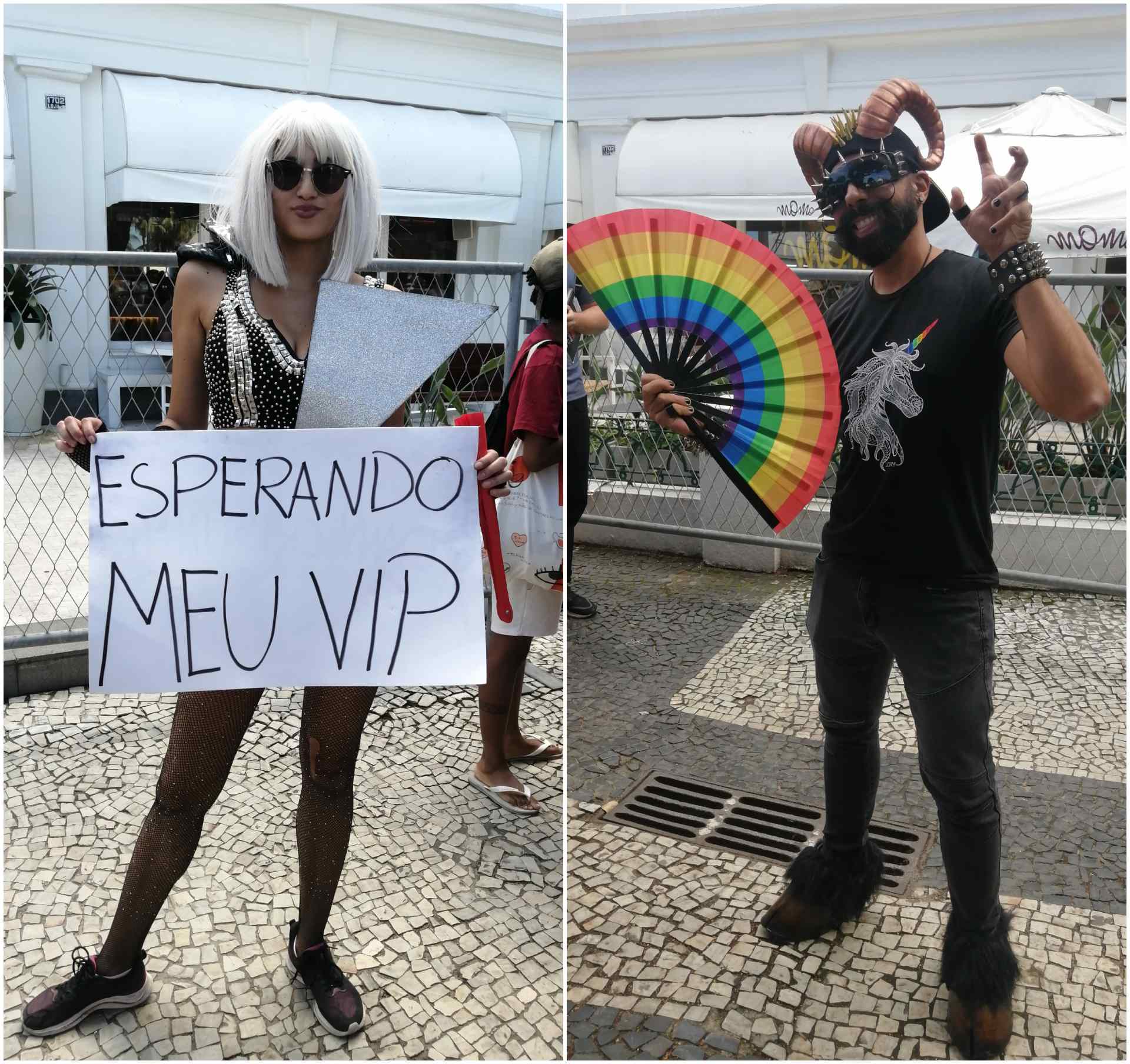 Fãs de Lady Gaga se aglomeram na calçada do hotel antes do megashow no Rio 2 Fãs de Lady Gaga se aglomeram na calçada do hotel antes do megashow no Rio
