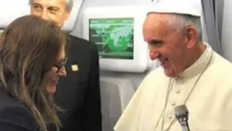 Ilze Scamparini e papa Francisco