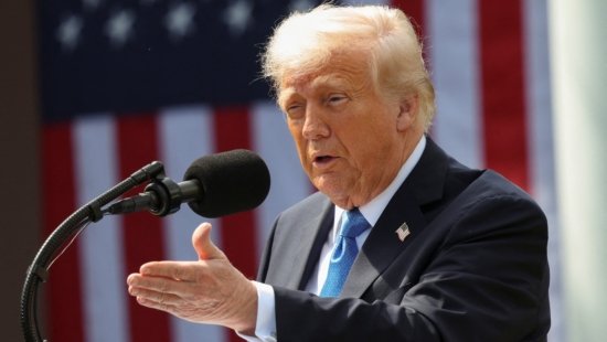 U.S. President Trump and first lady Melania Trump hold a signing ceremony for the Take it Down Act, in Washington