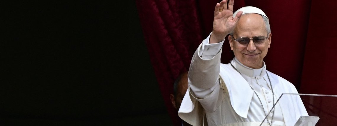 O Papa Leão XIV após a oração Regina Caeli