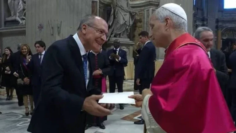 Geraldo Alckmin e papa Leão XIV