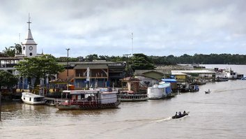 Fotografia de uma paisagem na Ilha do Marajó