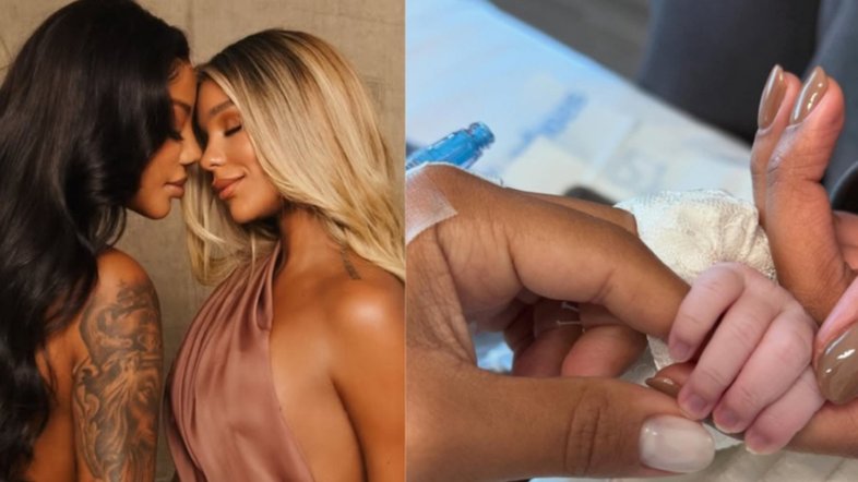 Nasce Zuri, primeira filha de Ludmilla e Brunna Gonçalves