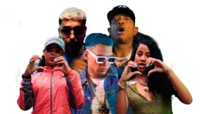 Montagem com os artistas que participaram do single
