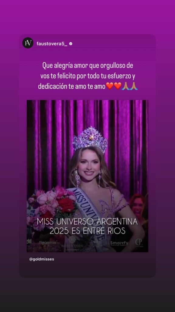 Namorada de jogador do Atlético-MG é eleita Miss Universo Argentina 2025
