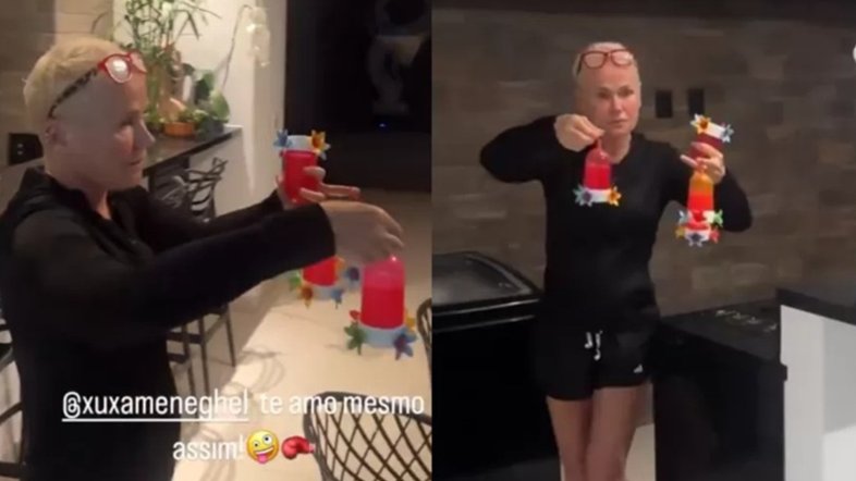 Xuxa alimenta morcegos