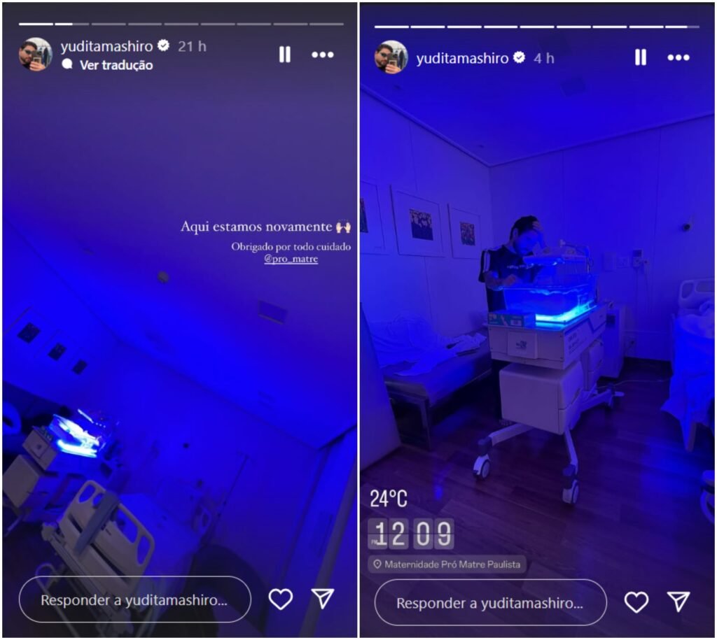 Filho recém-nascido de Yudi Tamashiro volta a ser internado com icterícia 2 Filho recém-nascido de Yudi Tamashiro volta a ser internado com icterícia