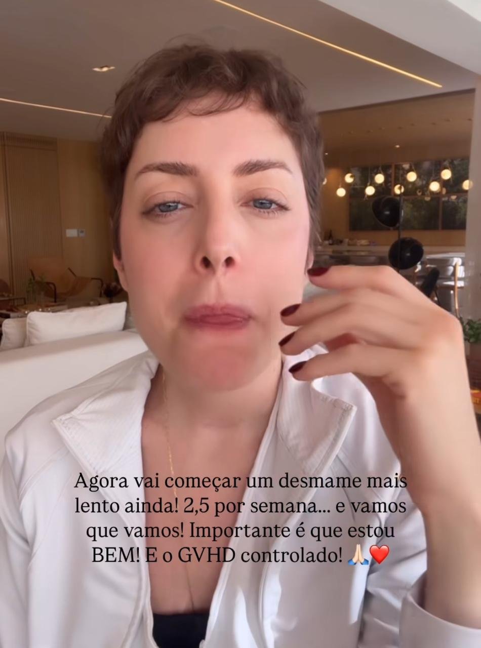 Fabiana Justus revela consequência de reação ao transplante de medula 8 Fabiana Justus revela consequência de reação ao transplante de medula