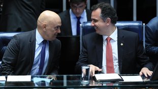 Alexandre de Moraes e Rodrigo Pacheco