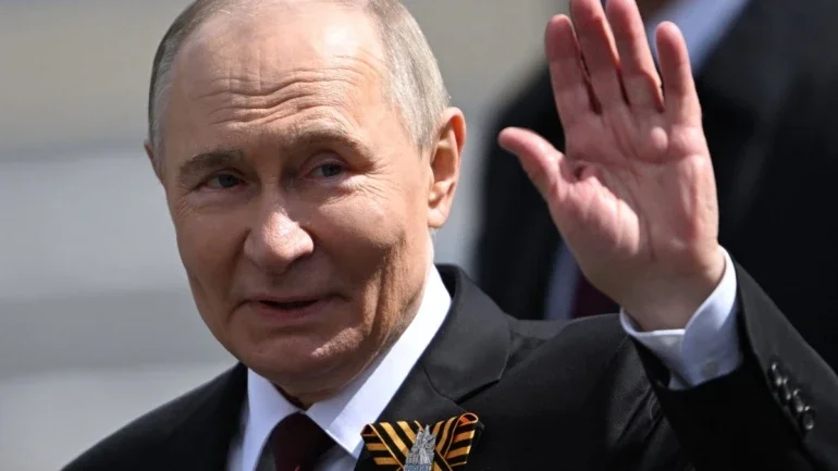 Vladimir Putin nas celebrações do Dia da Vitória