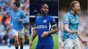 Montagem ISTOÉ: Reprodução/Instagram @jackgrealish @sterling7 @kevindebruyne