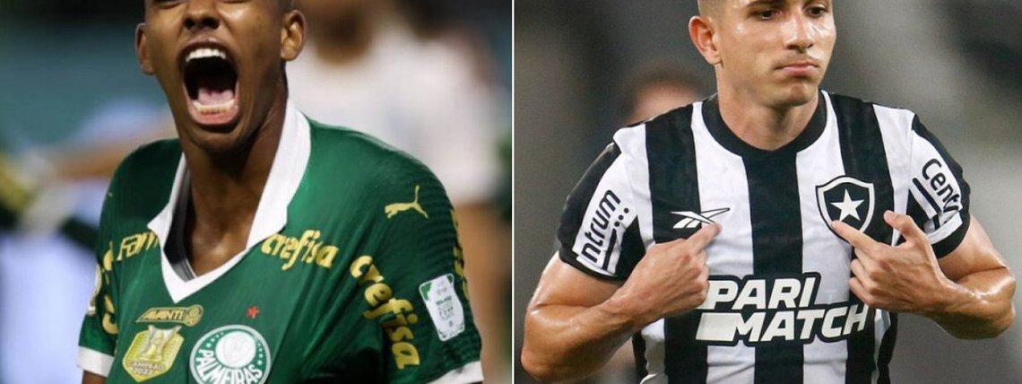 Montagem ISTOÉ: Cesár Greco/Palmeiras e Vitor Silva/Botafogo