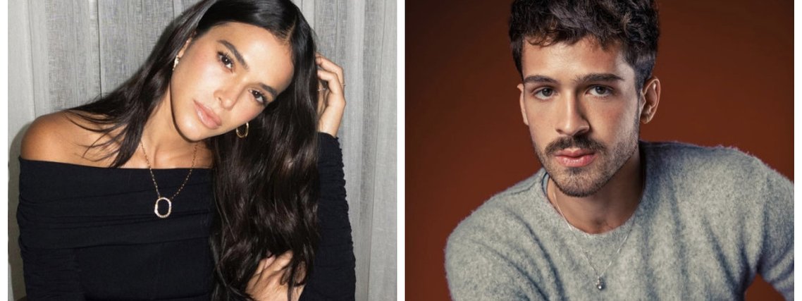 A atriz Bruna Marquezine e o influenciador João Guilherme