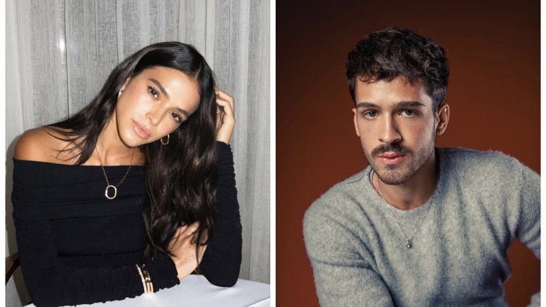 A atriz Bruna Marquezine e o influenciador João Guilherme