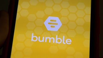 Ilustração com o aplicativo Bumble