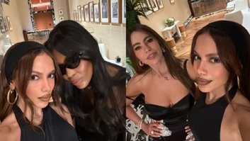 Anitta posa com Naomi Campbell e Sofía Vergara