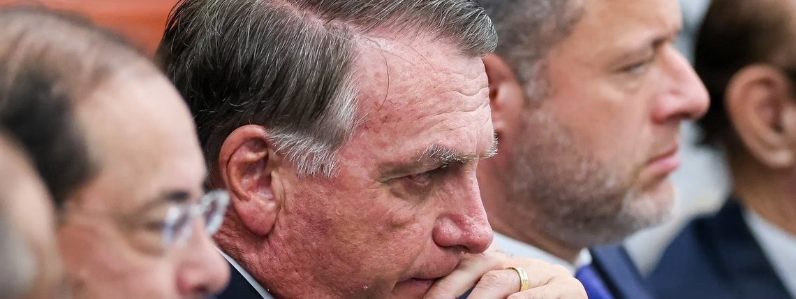 O ex-presidente Jair Bolsonaro (PL) no Supremo Tribunal Federal (STF).