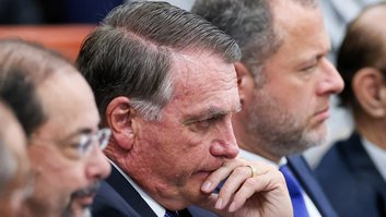 O ex-presidente Jair Bolsonaro (PL) no Supremo Tribunal Federal (STF).