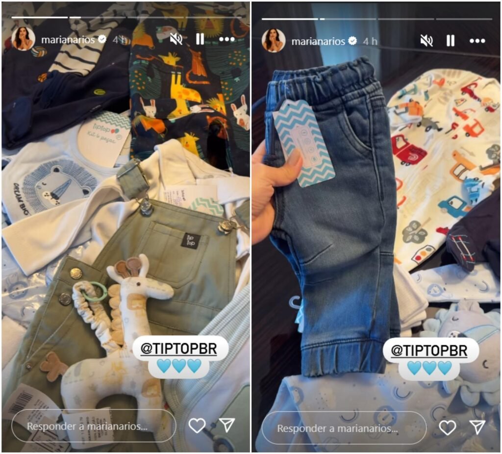 À espera do 1º filho, Mariana Rios mostra roupinhas que já ganhou para bebê 3 À espera do 1º filho, Mariana Rios mostra roupinhas que já ganhou para bebê