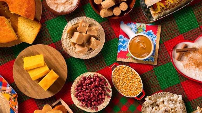 Quitutes de festa junina