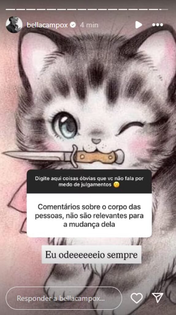 Destaque em 'Vale Tudo', Bella Campos revela que odeia comentários sobre seu corpo 3 Destaque em 'Vale Tudo', Bella Campos revela que odeia comentários sobre seu corpo