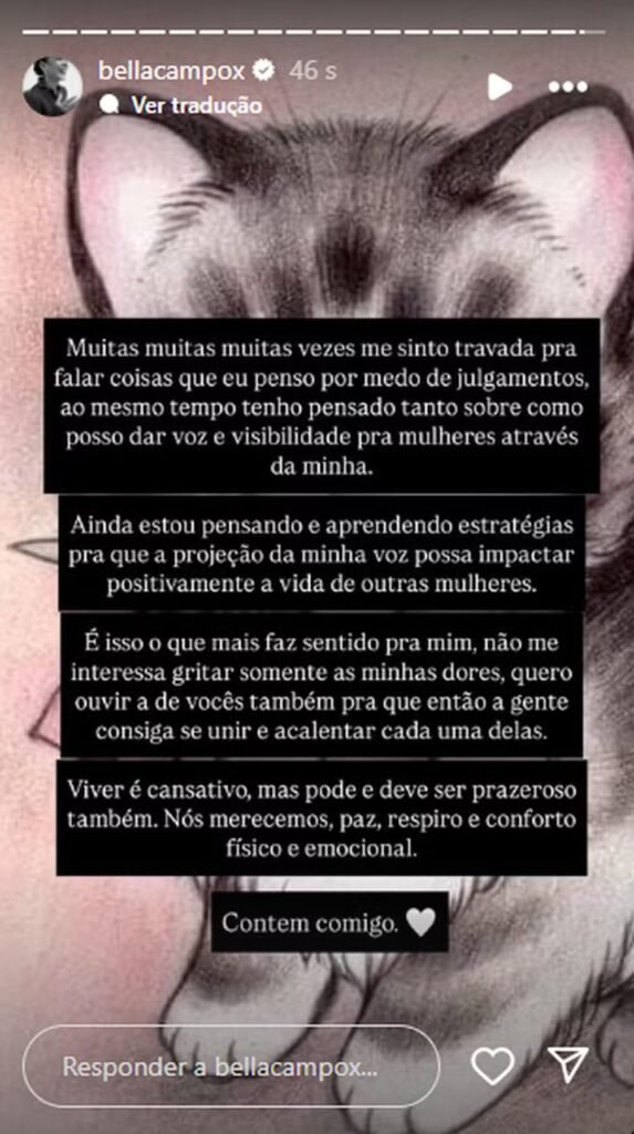 Destaque em 'Vale Tudo', Bella Campos revela que odeia comentários sobre seu corpo 4 Destaque em 'Vale Tudo', Bella Campos revela que odeia comentários sobre seu corpo