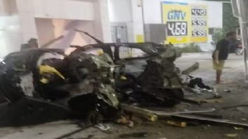 explosão de carro