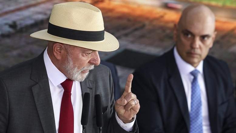 Lula e Moraes, relator do IOF no STF