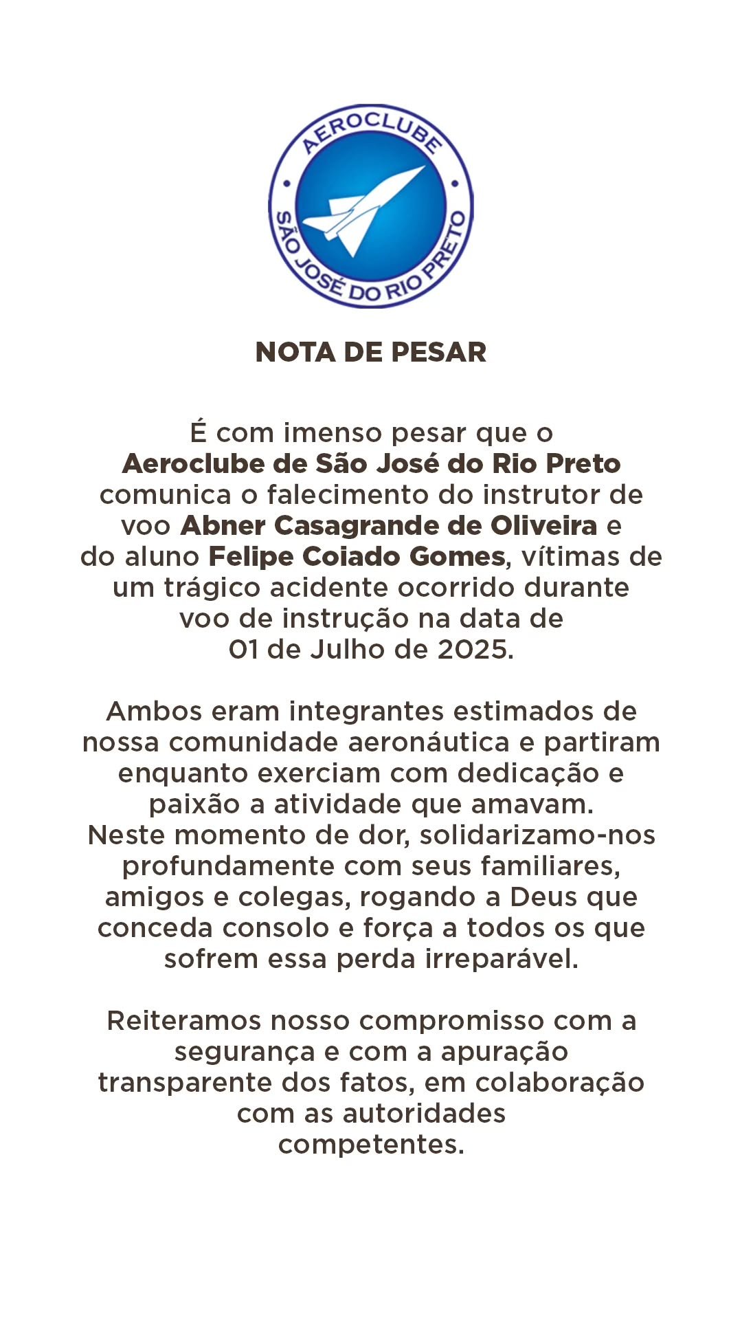 Queda de avião em São José do Rio Preto (SP) deixa dois mortos 2 Aeroclube de São José do Rio Preto