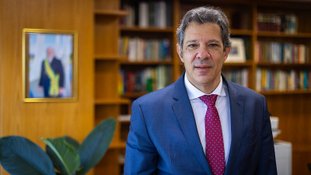 O ministro da Fazenda, Fernando Haddad