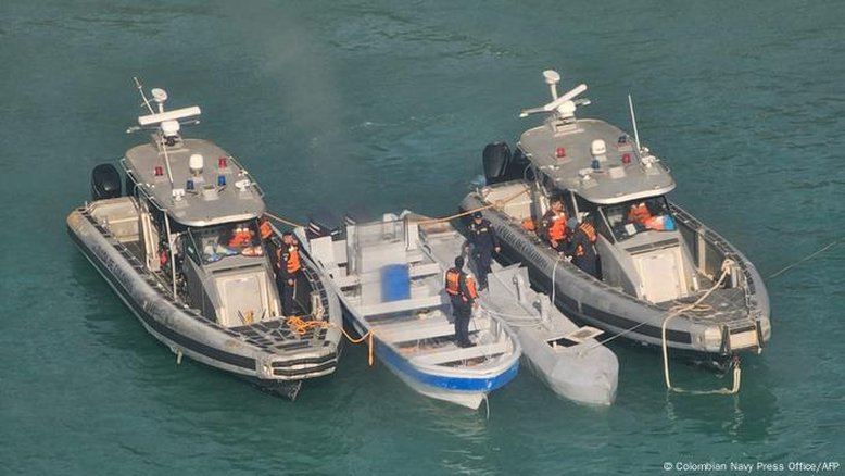 Colômbia apreende pela 1ª vez narcossubmarino não tripulado