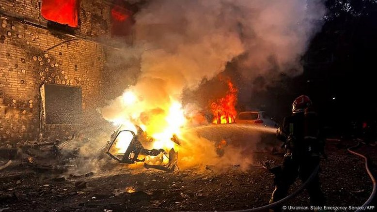 Rússia ataca Ucrânia com quase 600 drones e dezenas de mísseis