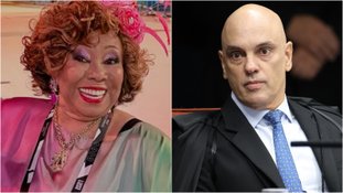 Alcione revela encanto pelo ministro Alexandre de Moraes: ‘Meu careca’