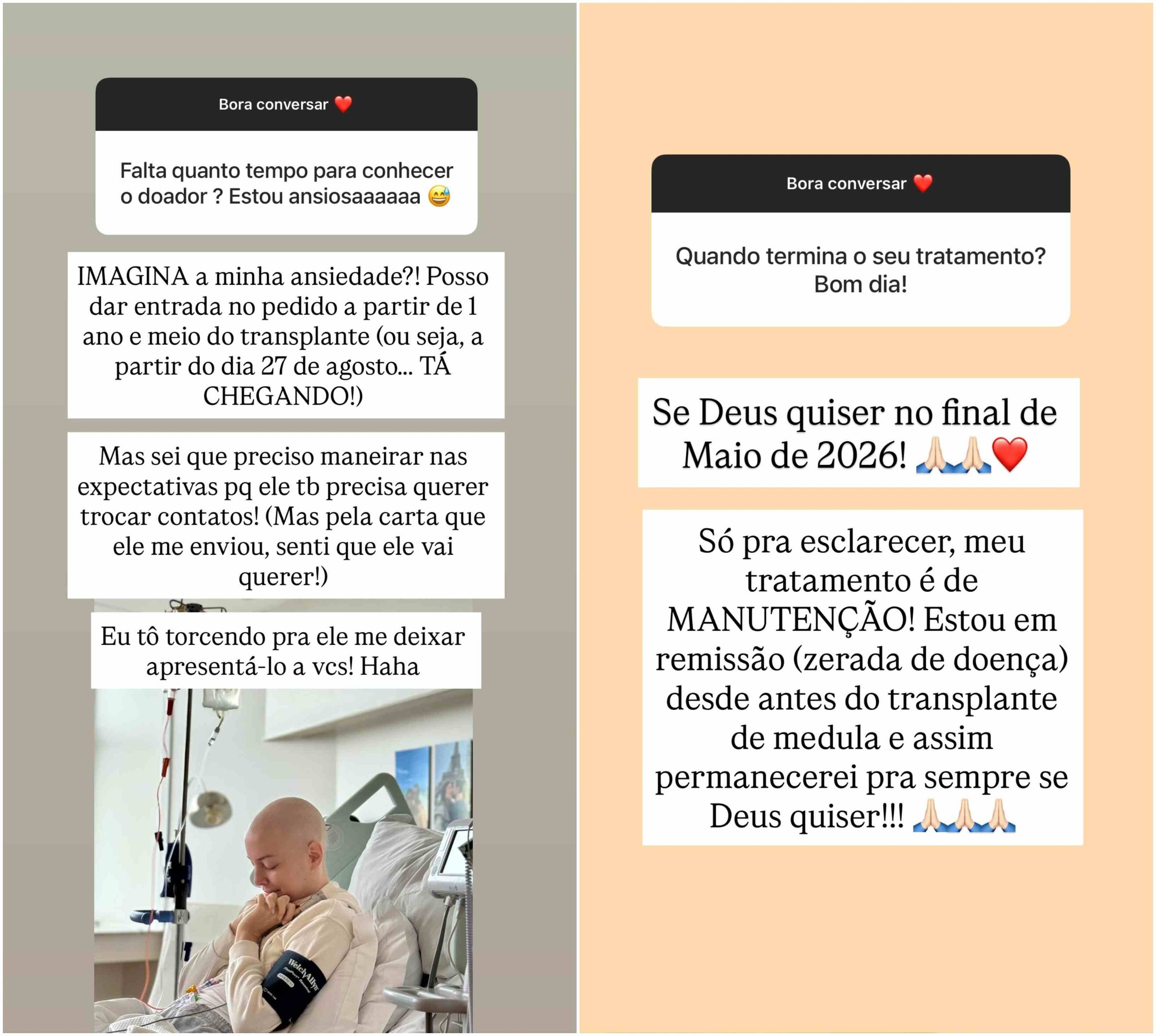 Fabiana Justus revela expectativa em conhecer doador de medula: ‘Ansiedade’ 2 Fabiana Justus revela expectativa em conhecer doador de medula: ‘Ansiedade’